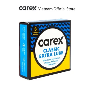 Bao Cao Su Carex Classic Extra Lube hộp 3 cái