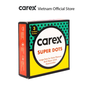 Bao Cao Su Carex Super Dots hộp 3 cái